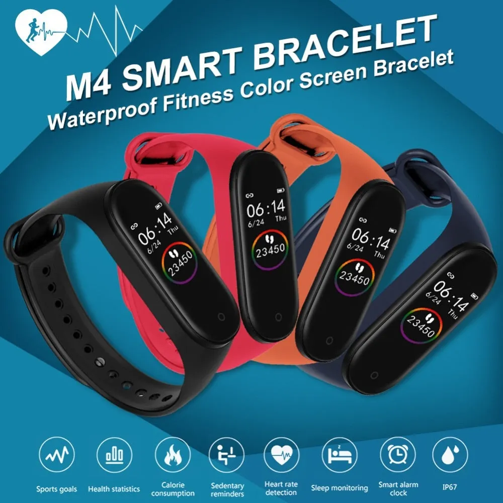 M4 Smart Fitness Watch with *** 1 x FREE DESIGNER STRAP ***