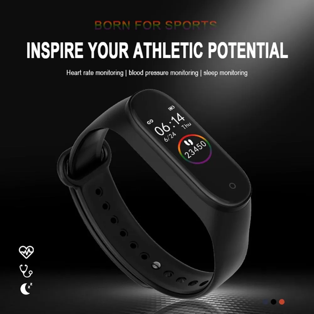 M4 Smart Fitness Watch with *** 1 x FREE DESIGNER STRAP ***