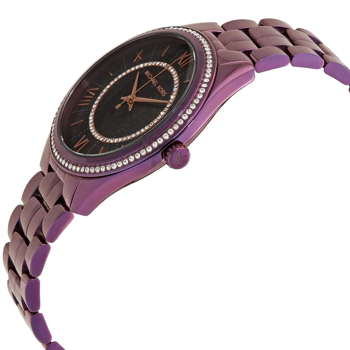 Michael Kors Lauryn Quartz Crystal Black Dial Ladies Watch MK3724