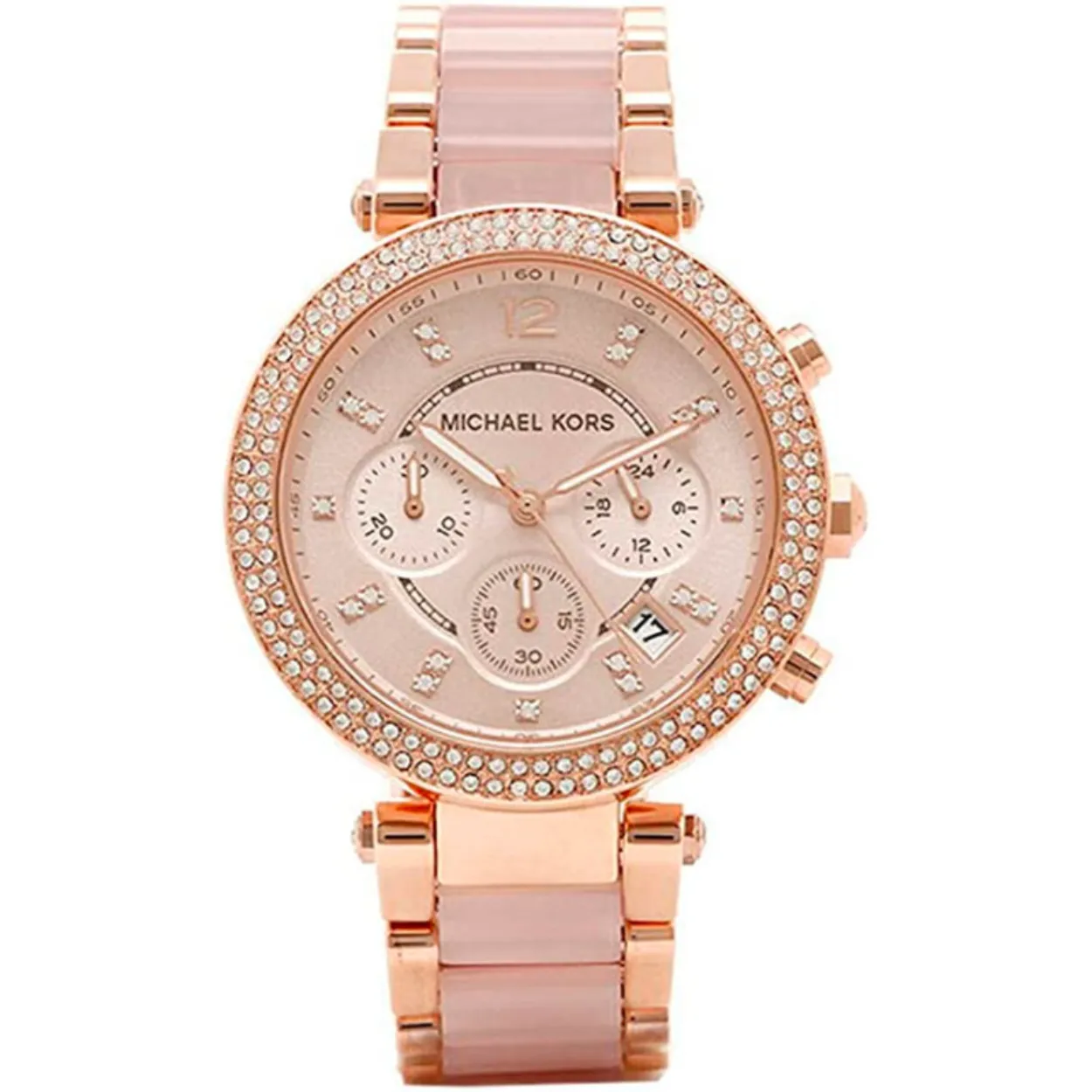 Michael Kors Women's Parker Blush and Rose Gold-Tone MK5896