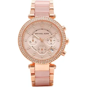 Michael Kors Women's Parker Blush and Rose Gold-Tone MK5896