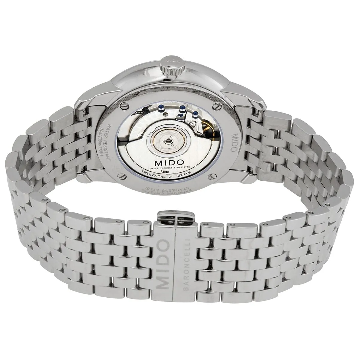 Mido Baroncelli Power Reserve Automatic White Dial Men's Watch M027.428.11.013.00