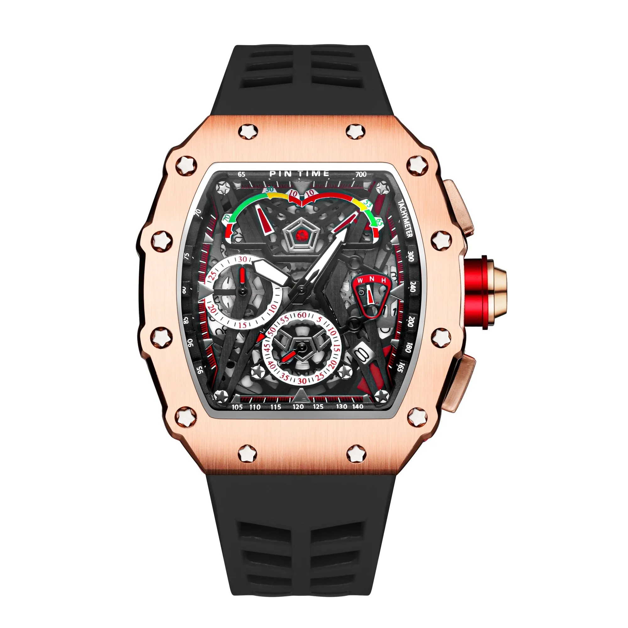 Mini Focus Men's Quartz  Casual Weekday Date Stainless Steel Strap  Watch