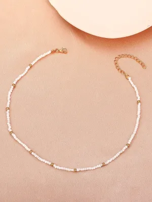 Minimalist Beaded Necklace for Women Girls Accessories Jewelry Gifts Gift for
