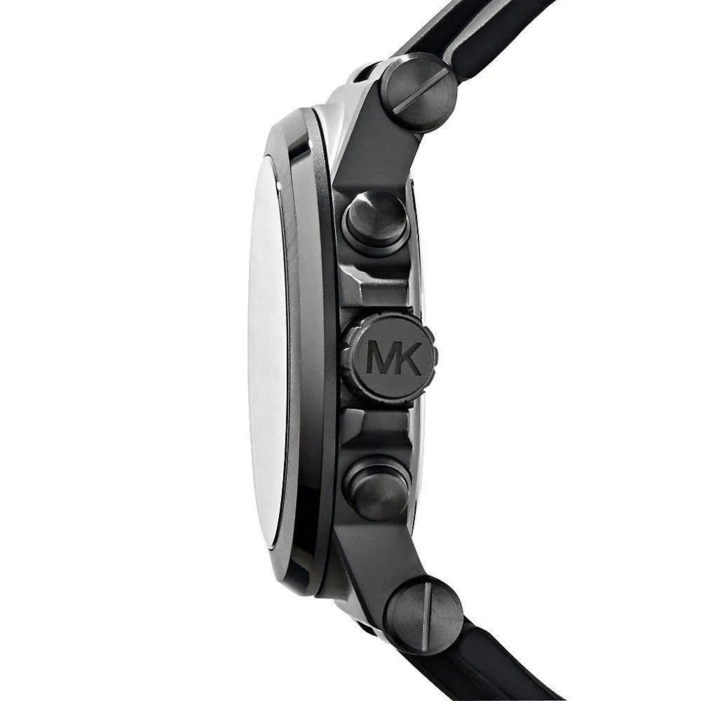 MK  Men's Dylan Chronograph Rubber Watch