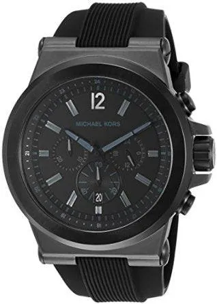 MK  Men's Dylan Chronograph Rubber Watch