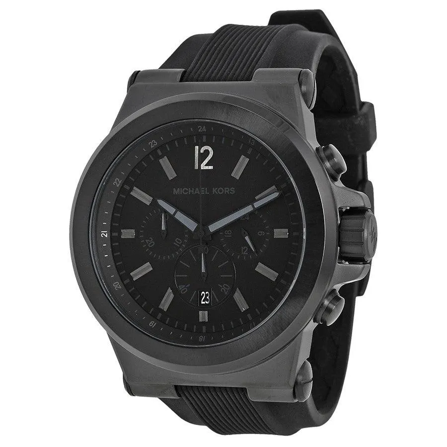 MK  Men's Dylan Chronograph Rubber Watch