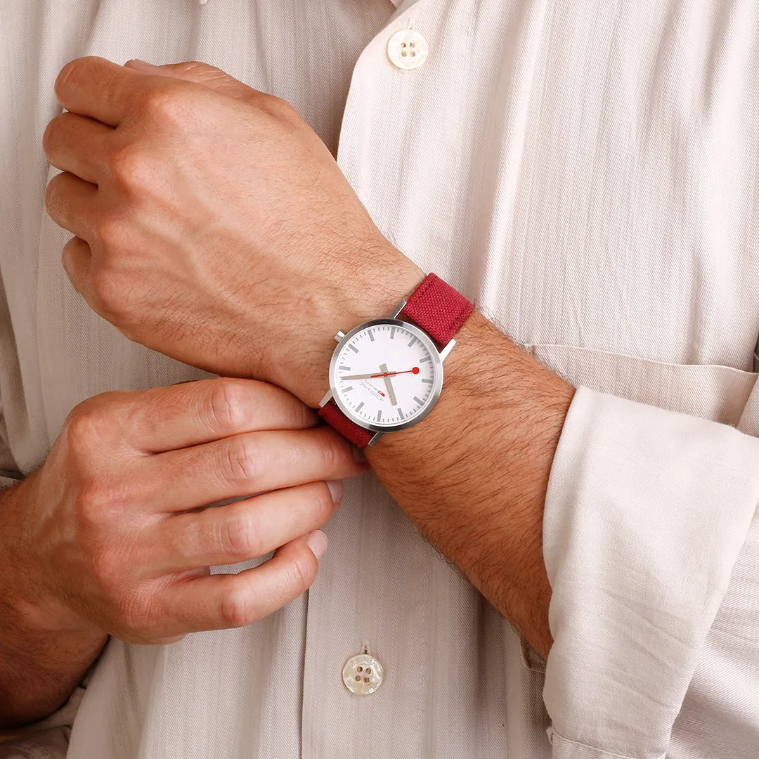 MOND Watch Classic Dark Cherry Textile D