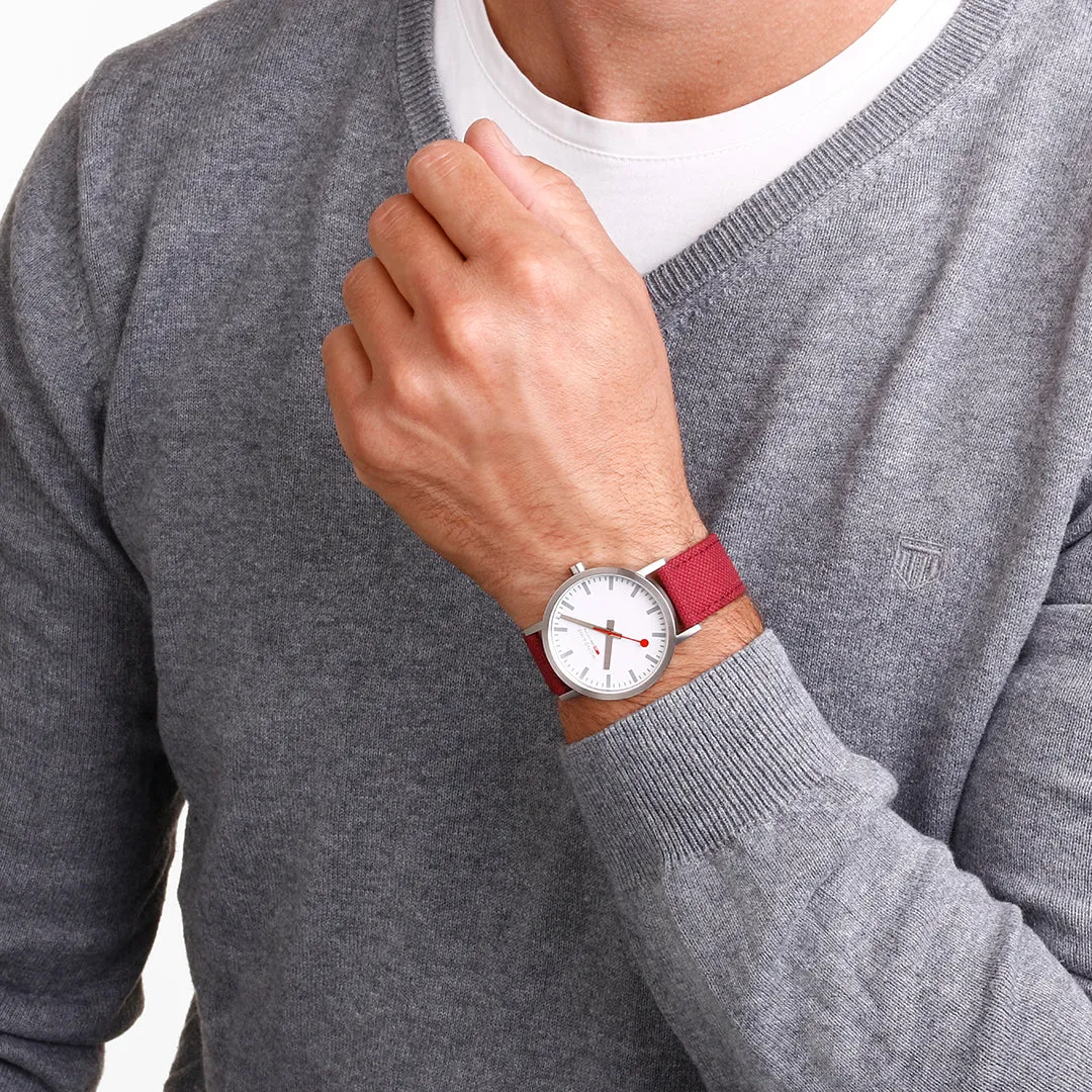 MOND Watch Classic Dark Cherry Textile D