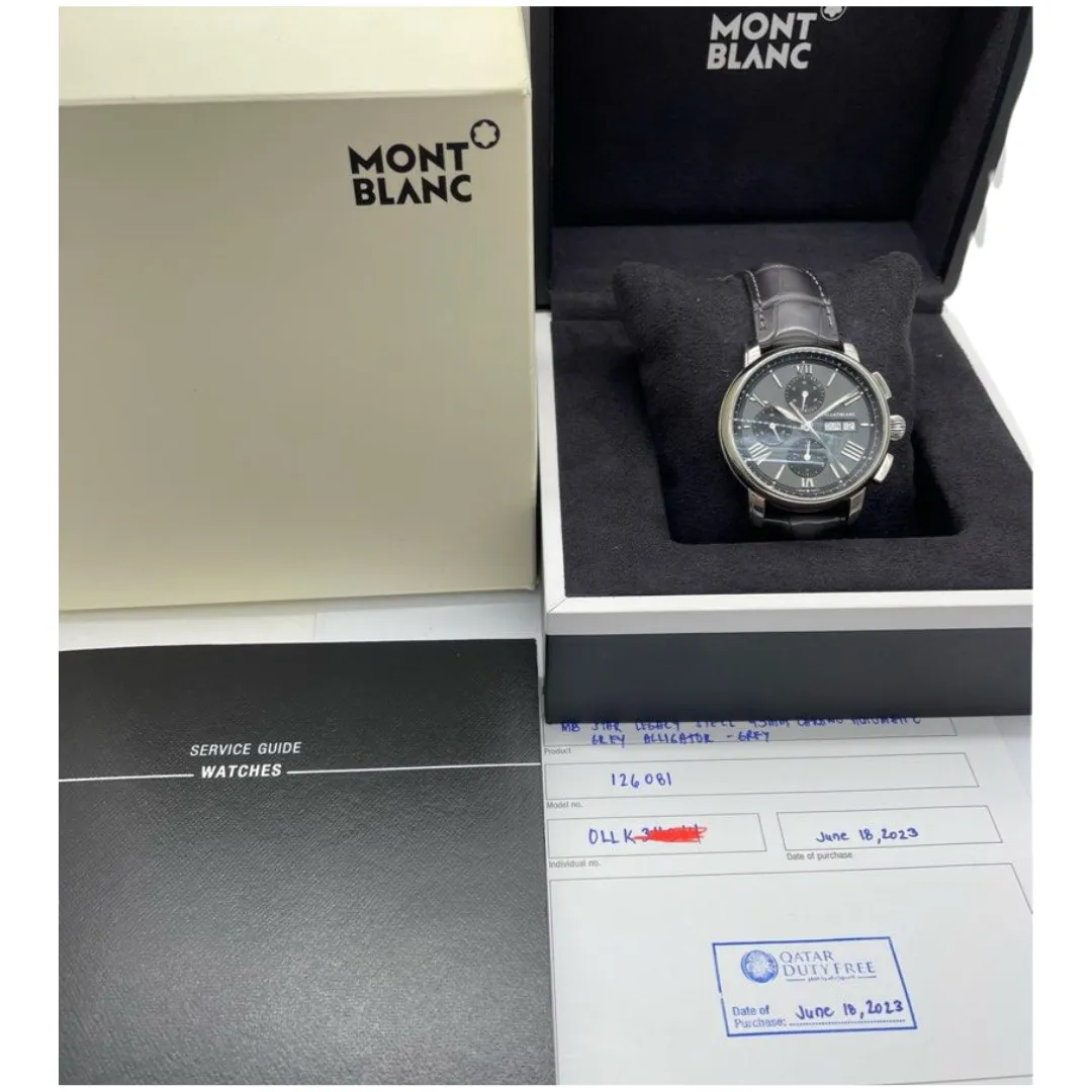 Montblanc Star Legacy Chronograph Day Date Automatic 43mm Watch 126081