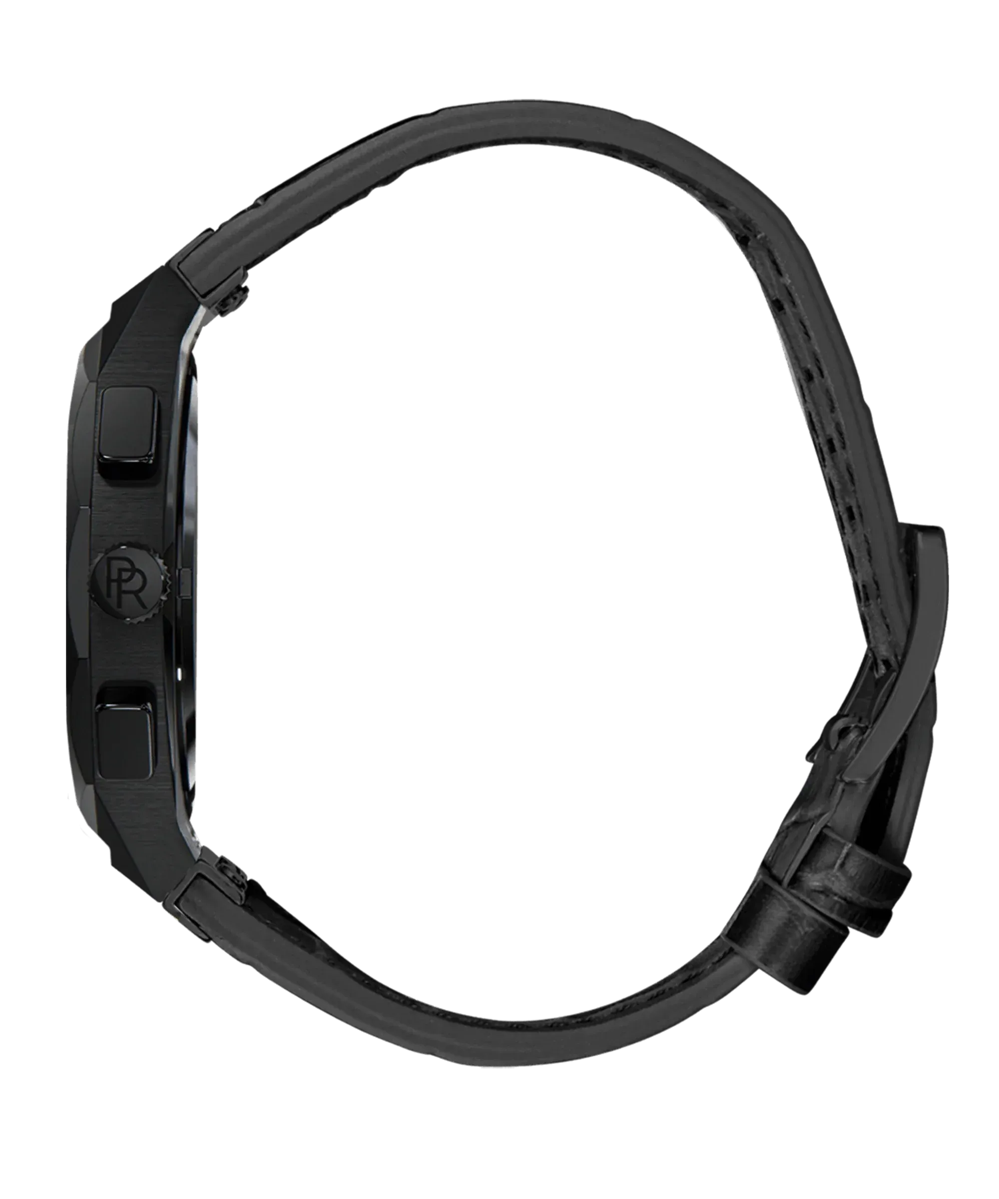 Motorsport Black Leather