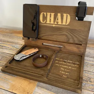Nightstand Organizer with Custom Message