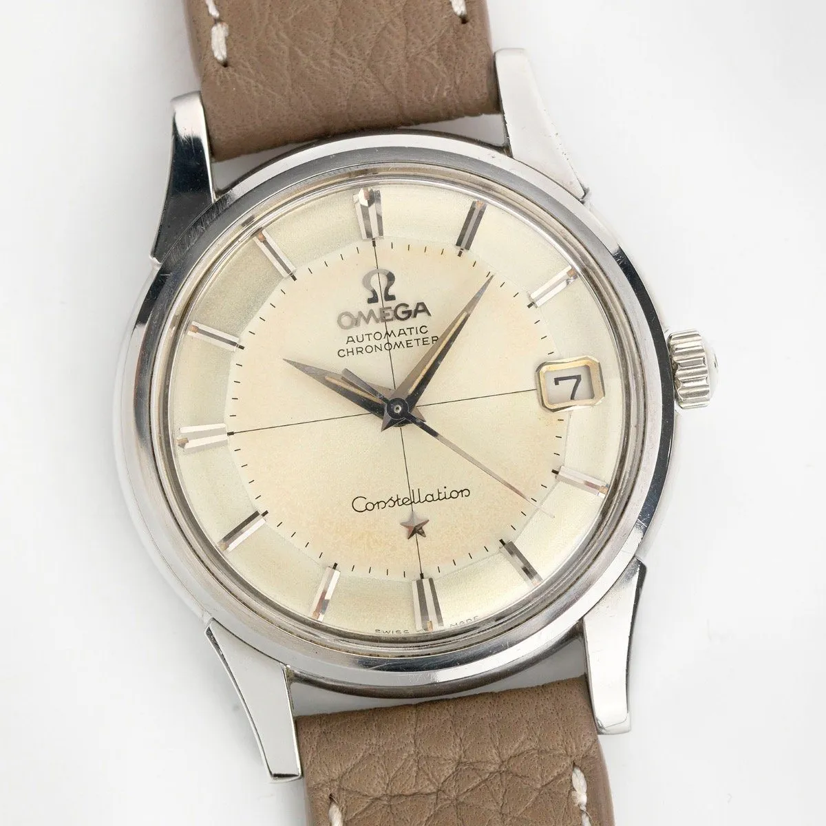 Omega Constellation 14393 Crosshair Pie Pan Dial