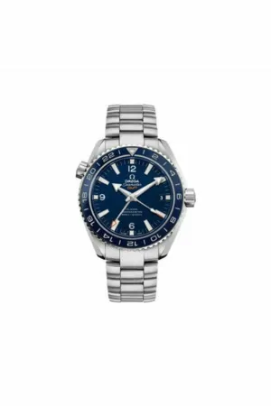 omega planet ocean gmt 43.5mm titanium men's watch