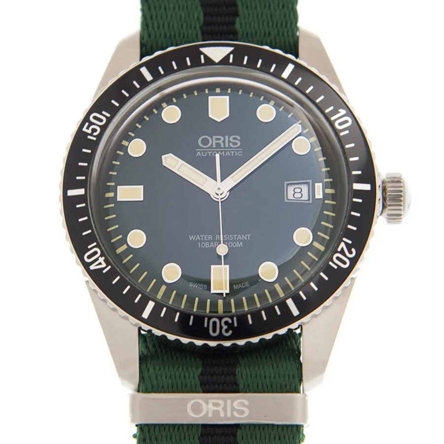Oris Divers Sixty-Five Automatic Green Dial Unisex Watch 733 7720 4057 5 21 25FC