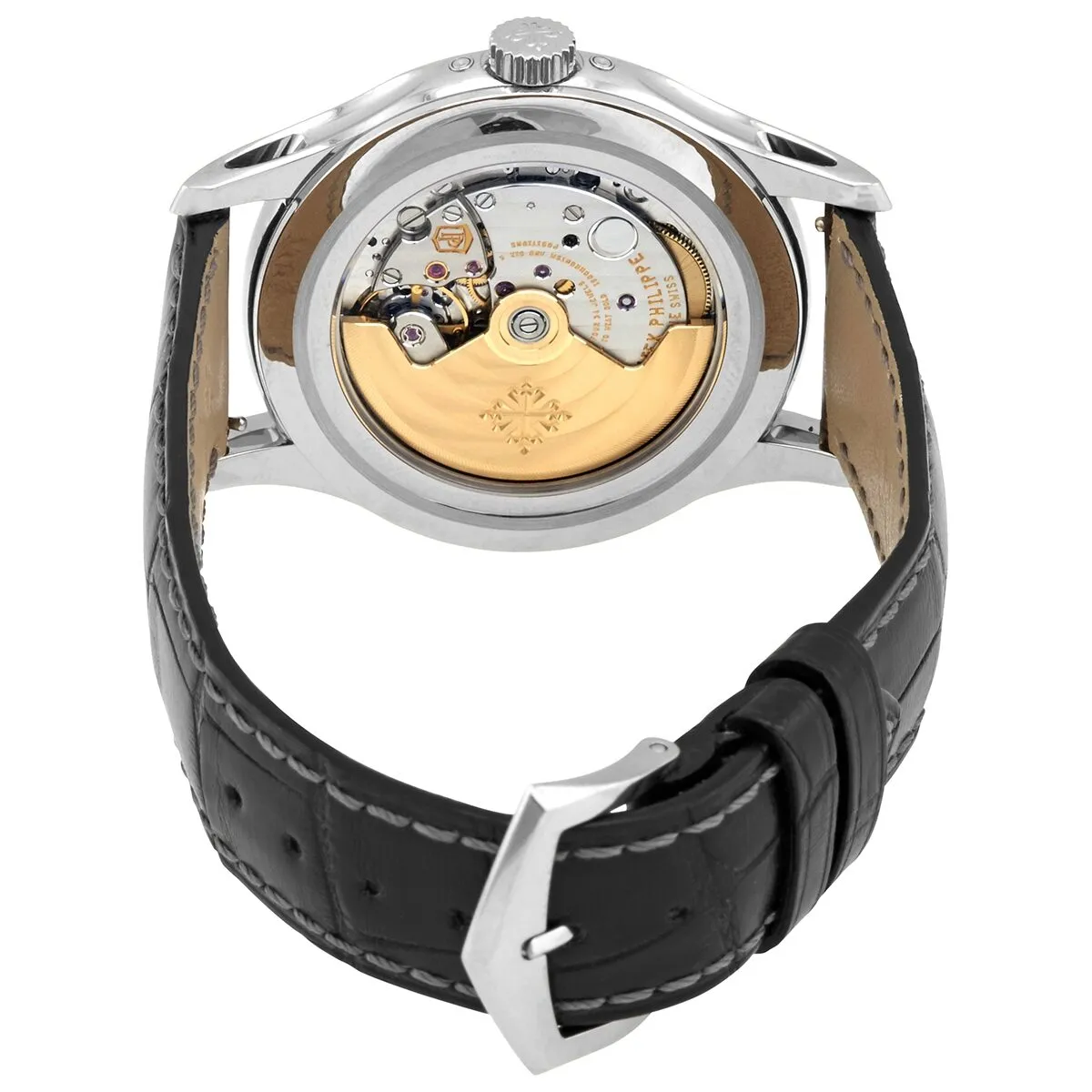 Patek Philippe Complications Mechanical Black and Grey Dial Men's Watch 5205G-010