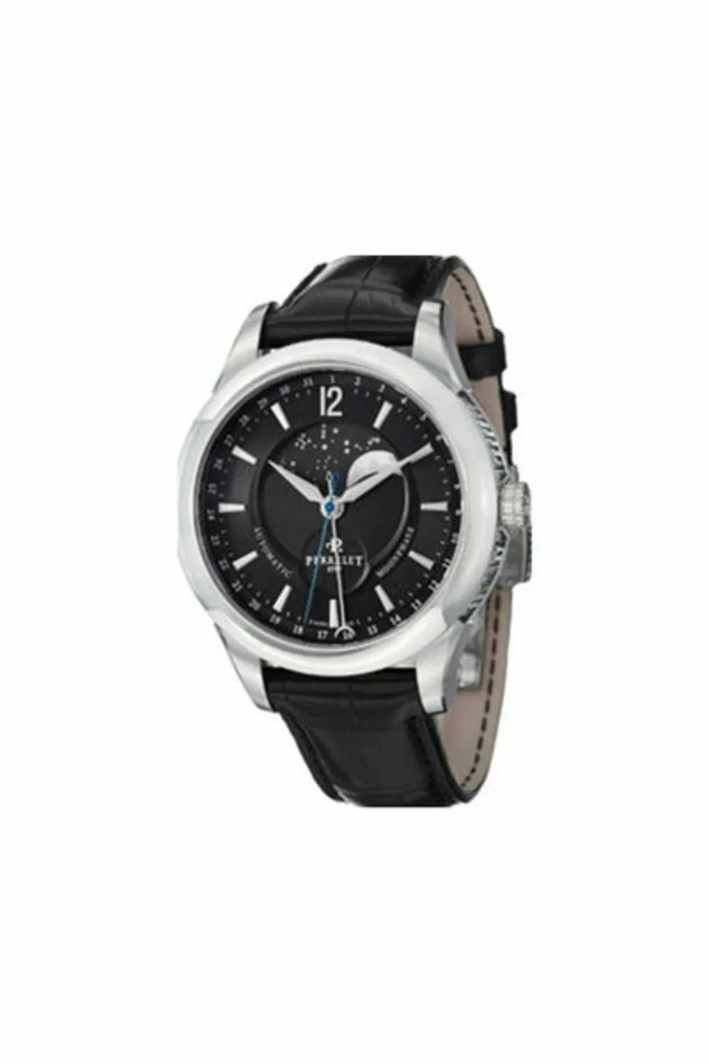 perrelet moonphase automatic black dial men's watch