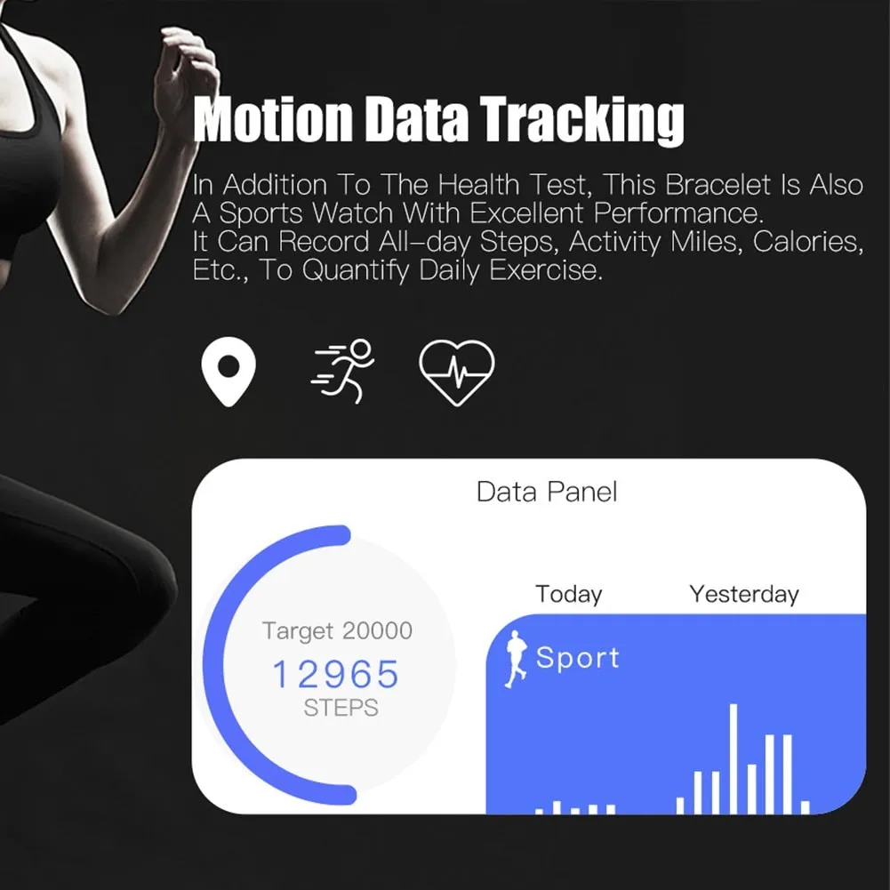 Q8 Unisex Fitness Smart Watch (with Physiological Reminder & Continuous Heart Rate Monitoring)