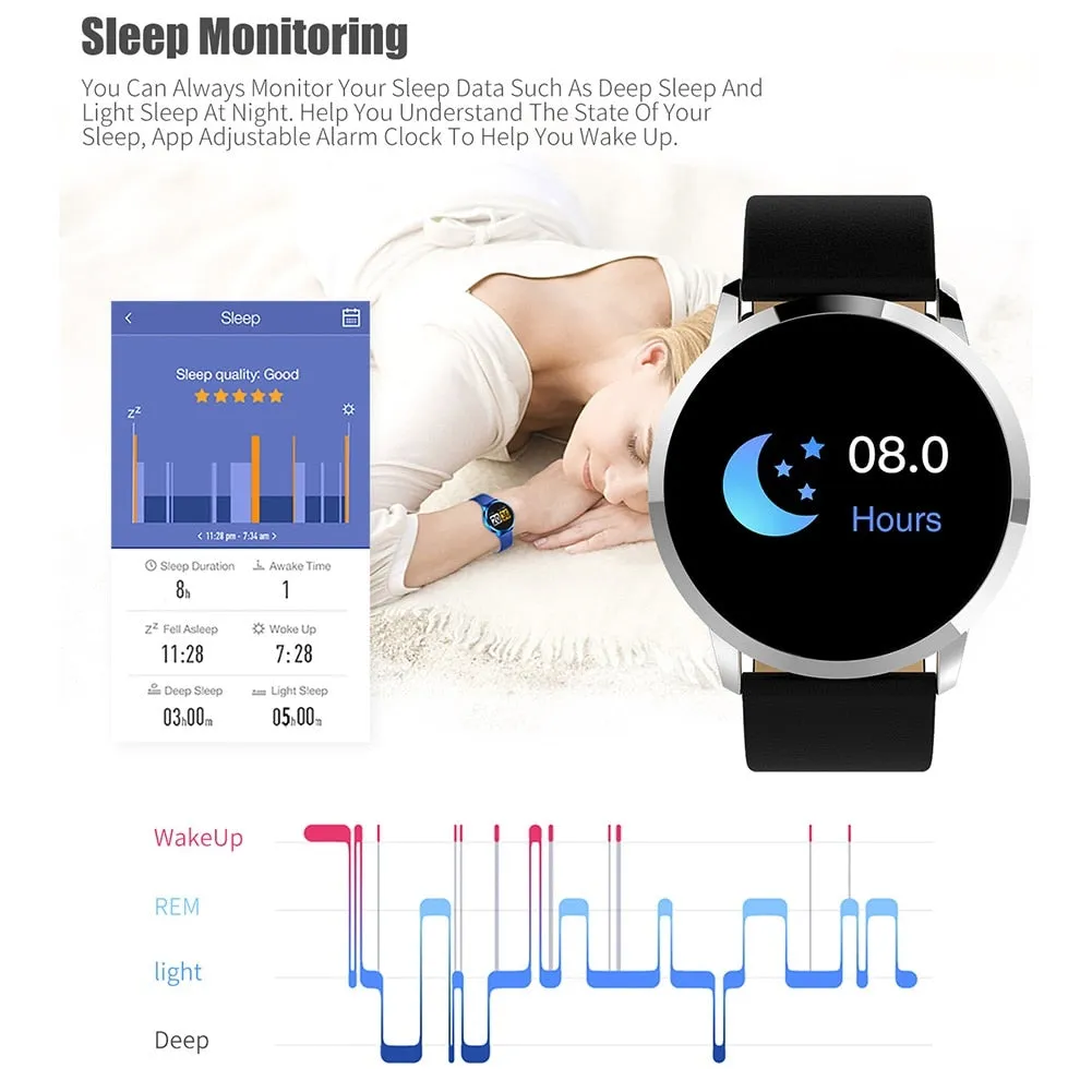 Q8 Unisex Fitness Smart Watch (with Physiological Reminder & Continuous Heart Rate Monitoring)