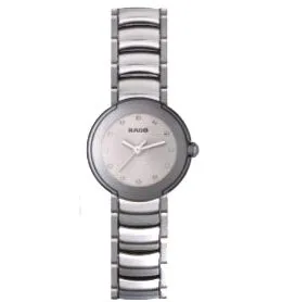 Rado Coupole Steel Platinum Ceramic Ladies Watch R22594102