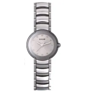 Rado Coupole Steel Platinum Ceramic Ladies Watch R22594102