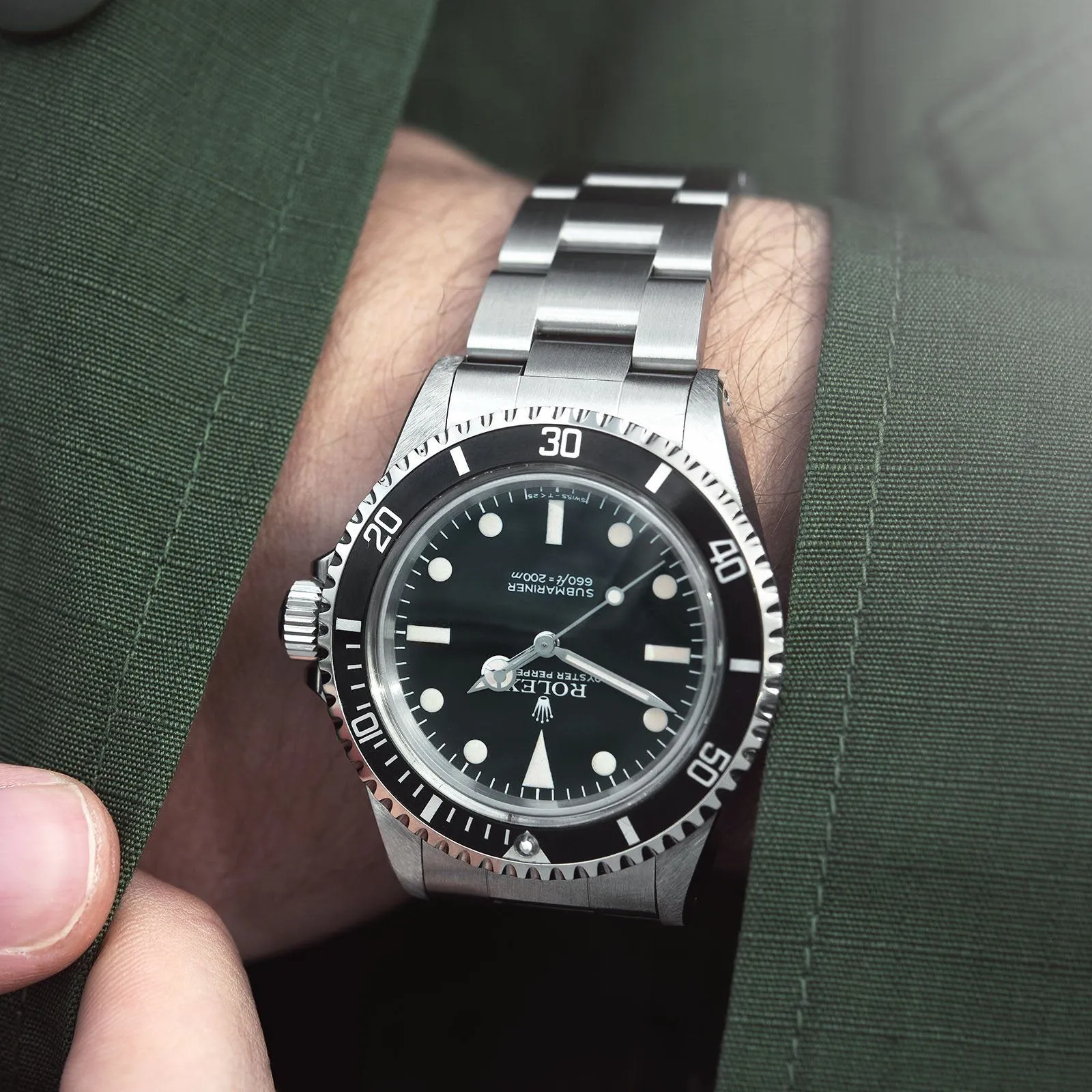 Rolex 5513 Submariner Mk5 Maxi Dial Full Set