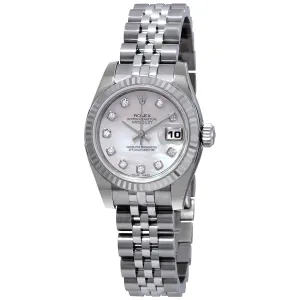 Rolex Datejust 26 Automatic Diamond Ladies Stainless Steel Jubilee Watch 179174PMDJ