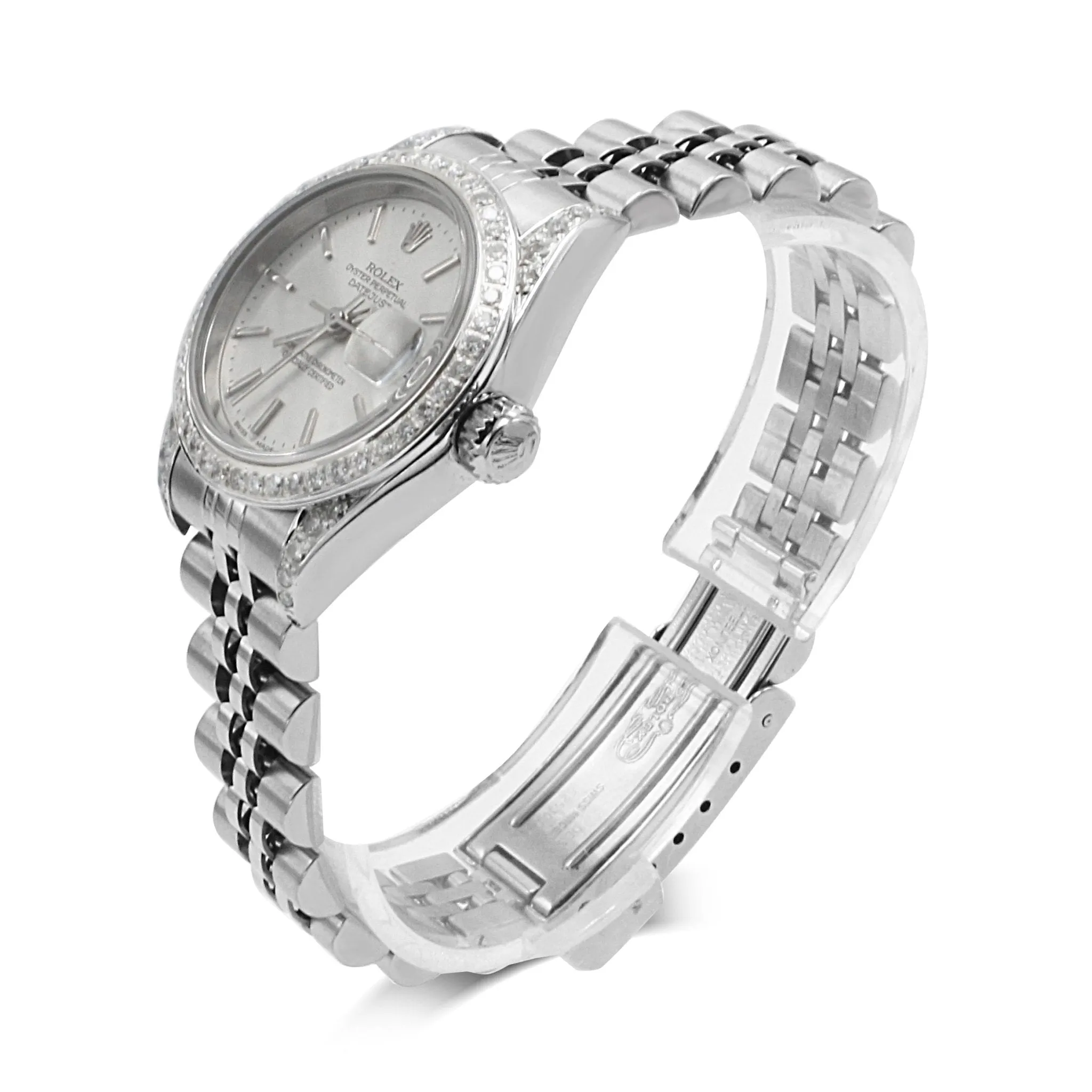 Rolex Datejust 26mm Custom Diamond Bezel & Shoulders Ref: 79174