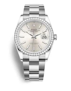 Rolex Datejust 36 Automatic Silver Dial Unisex Oyster Watch 126284SSO