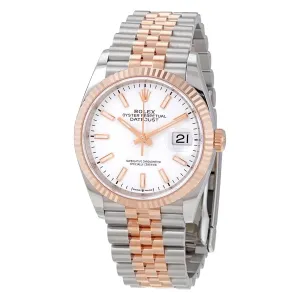 Rolex Datejust 36 Automatic White Dial Men's Steel and 18kt Everose Gold Jubilee Watch 126231WSJ