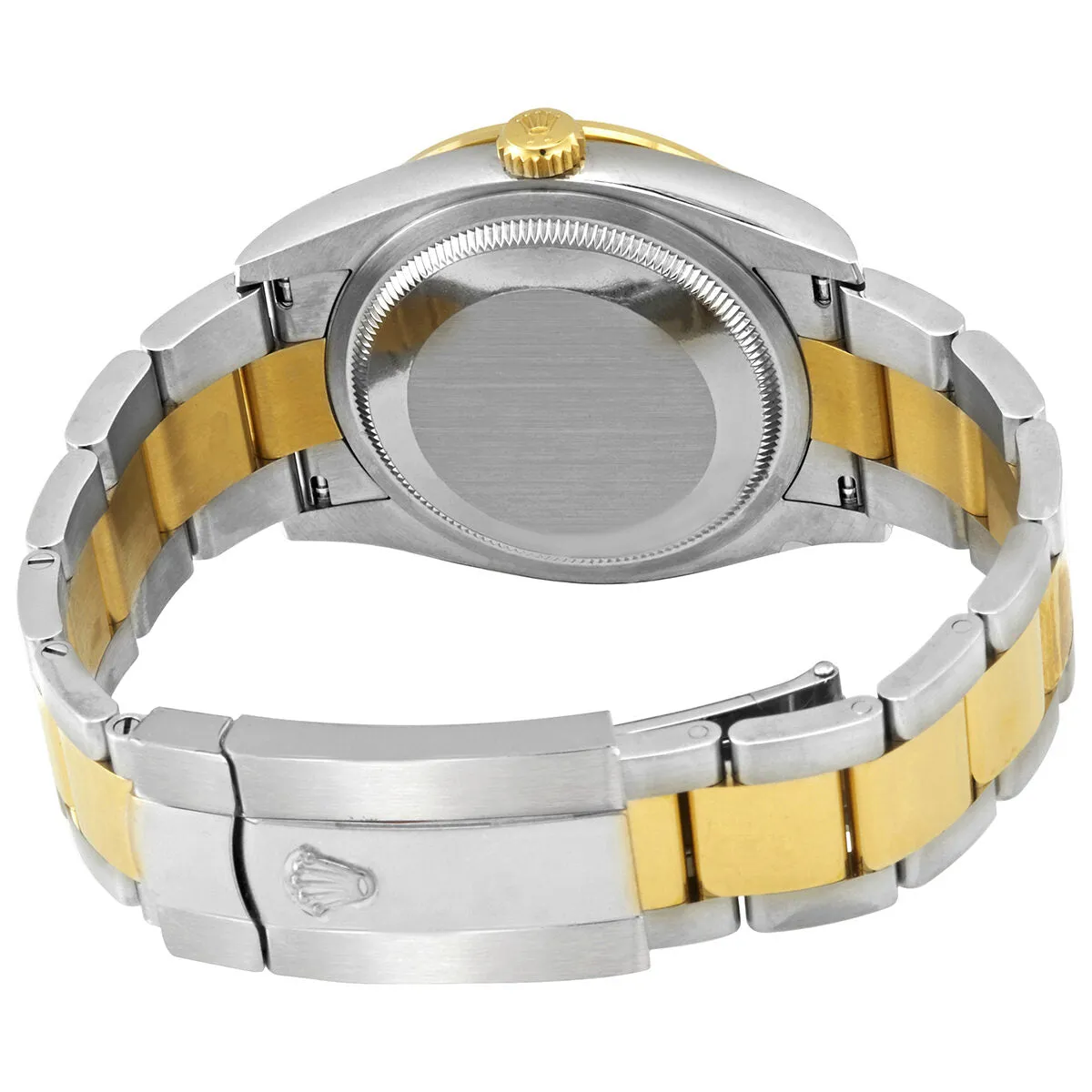 Rolex Datejust 36 Black Diamond Dial Men's Steel and 18kt Yellow Gold Oyster Watch 126283BKDO