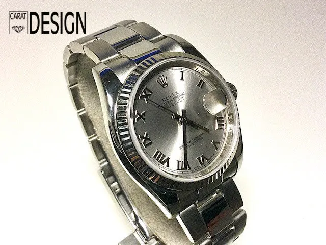 Rolex Datejust 36 mm silver gray dial