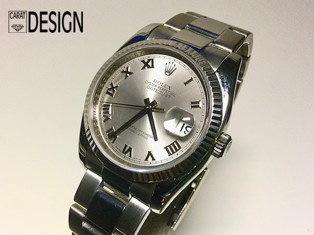 Rolex Datejust 36 mm silver gray dial