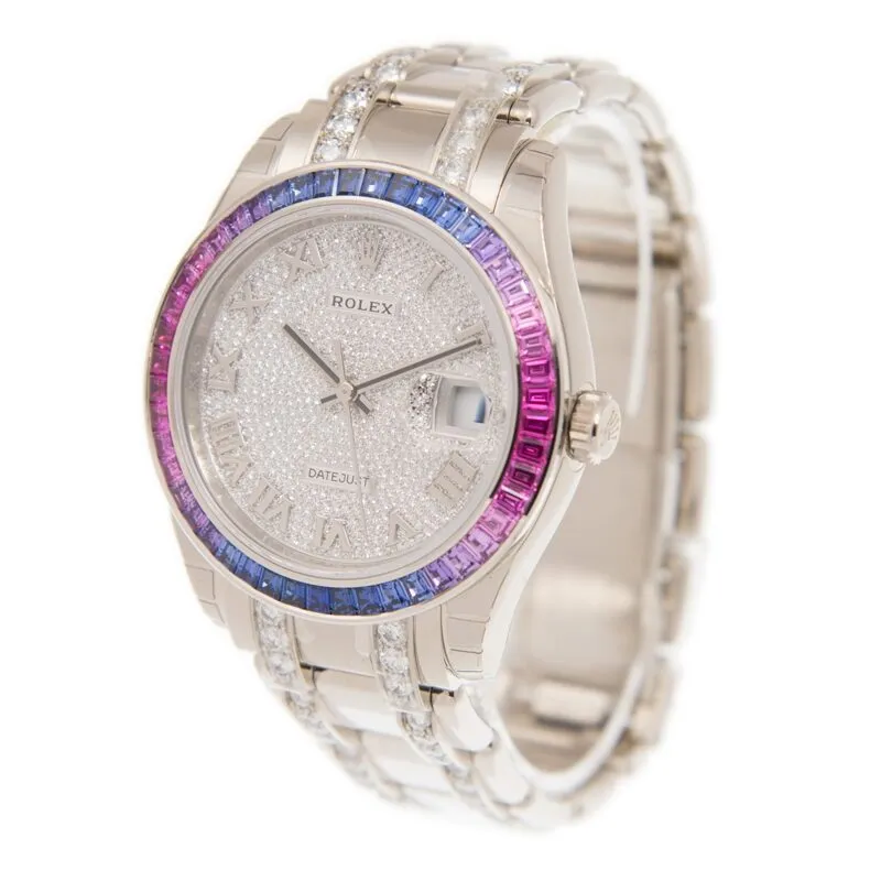 Rolex Datejust Automatic Chronometer Diamond Men's Watch 86349 SAPURP