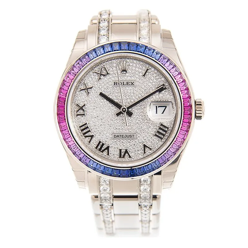 Rolex Datejust Automatic Chronometer Diamond Men's Watch 86349 SAPURP