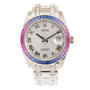 Rolex Datejust Automatic Chronometer Diamond Men's Watch 86349 SAPURP