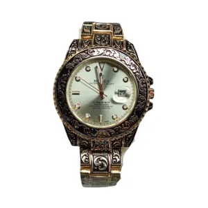 Rolex – Good Quality – Metal Body and Chain – Rose Gold – Quartz – 43mm – Men’s Watch