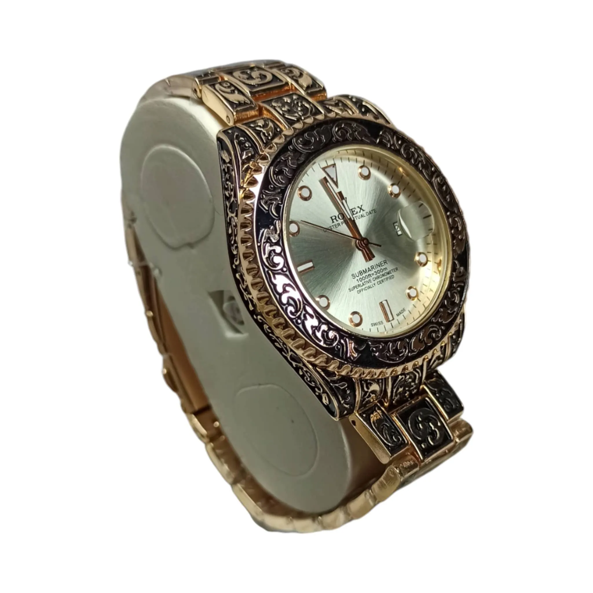 Rolex – Good Quality – Metal Body and Chain – Rose Gold – Quartz – 43mm – Men’s Watch