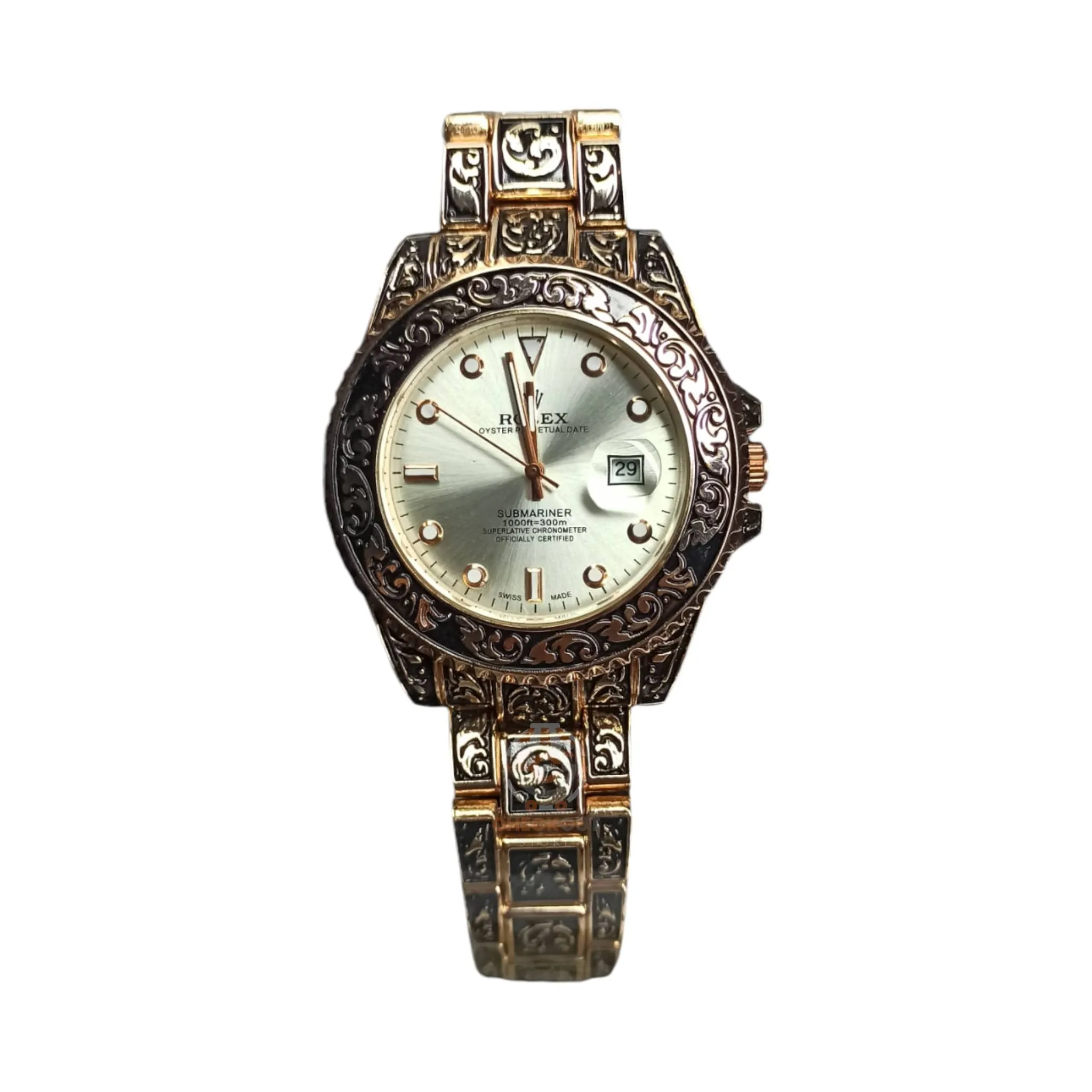 Rolex – Good Quality – Metal Body and Chain – Rose Gold – Quartz – 43mm – Men’s Watch