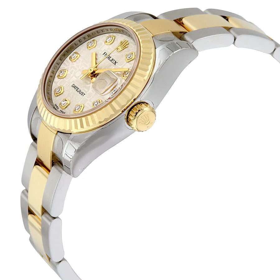 Rolex Lady Datejust 26 Silver Dial Stainless Steel and 18K Yellow Gold Oyster Bracelet Automatic Watch 179173SJDO