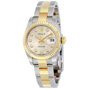 Rolex Lady Datejust 26 Silver Dial Stainless Steel and 18K Yellow Gold Oyster Bracelet Automatic Watch 179173SJDO