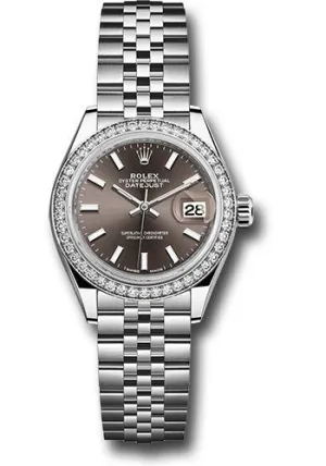 Rolex Lady Datejust Automatic Grey Dial Ladies Jubilee Watch 279384GYSJ