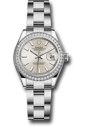 Rolex Lady Datejust Automatic Silver Dial Ladies Oyster Watch 279384SSO