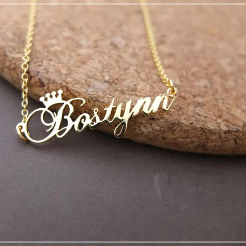 Rose Gold Color Personalized Customized Cursive