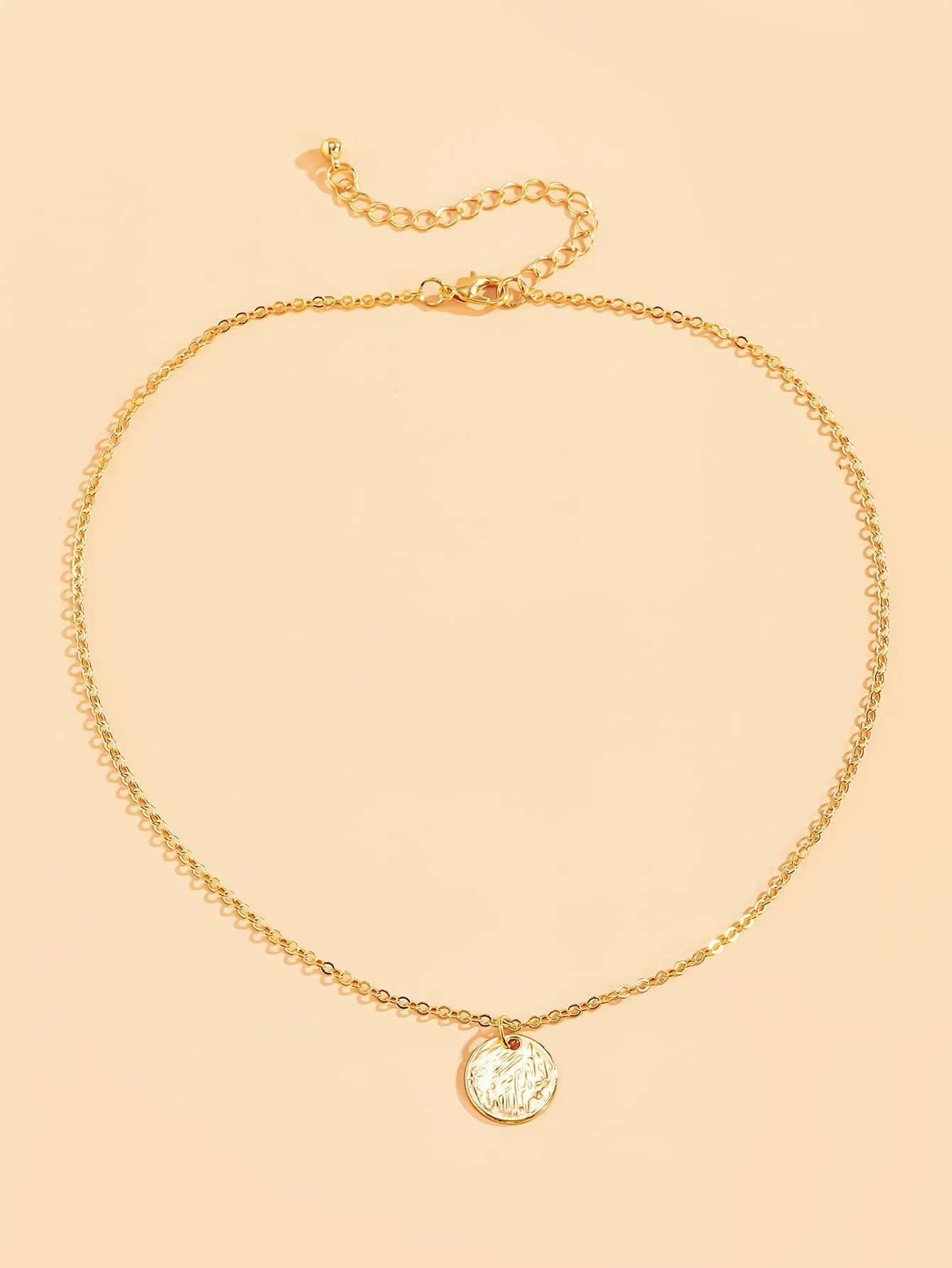 Round Charm Necklace Dainty Necklace Novelty Necklace Creative Necklace