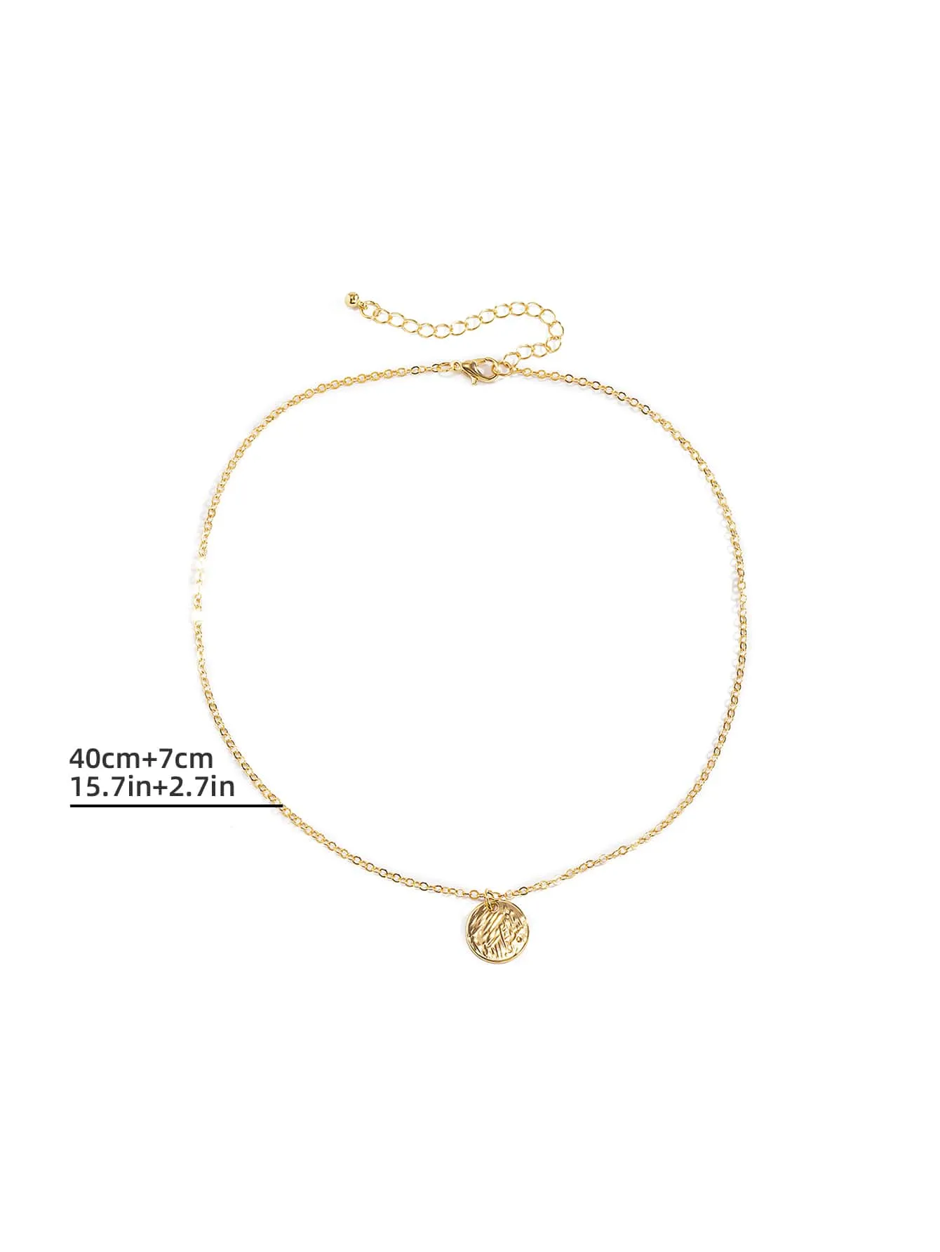 Round Charm Necklace Dainty Necklace Novelty Necklace Creative Necklace