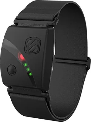 Scosche Rhythm 24, Premium Heart Rate Strap/Band, Real-Time Heart Rate Data & Running Dynamics, Professional Athlete Running Heart Rate Monitor HRM Optical with Dual Band ANT  & Bluetooth Smart