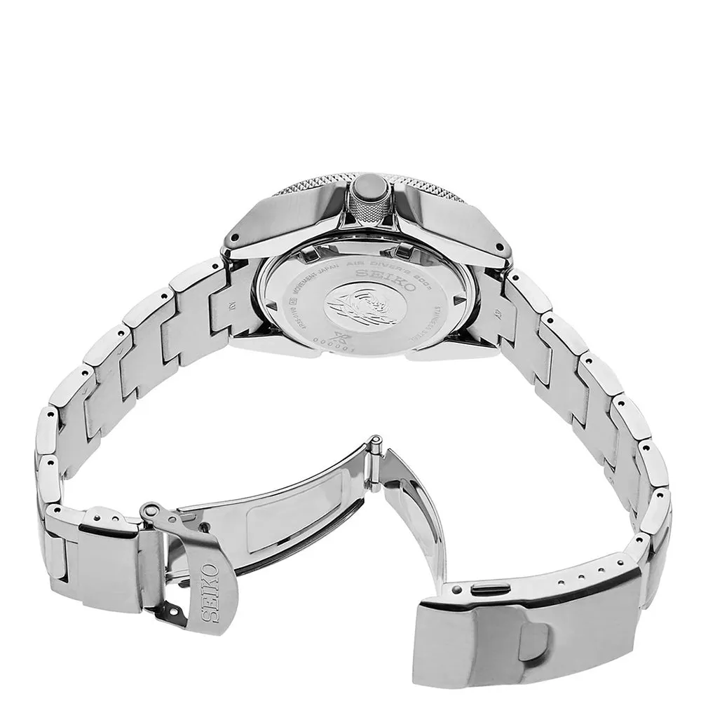 Seiko Prospex Samurai Mens Stainless Steel Band Black Dial Automatic Watch - SRPB51