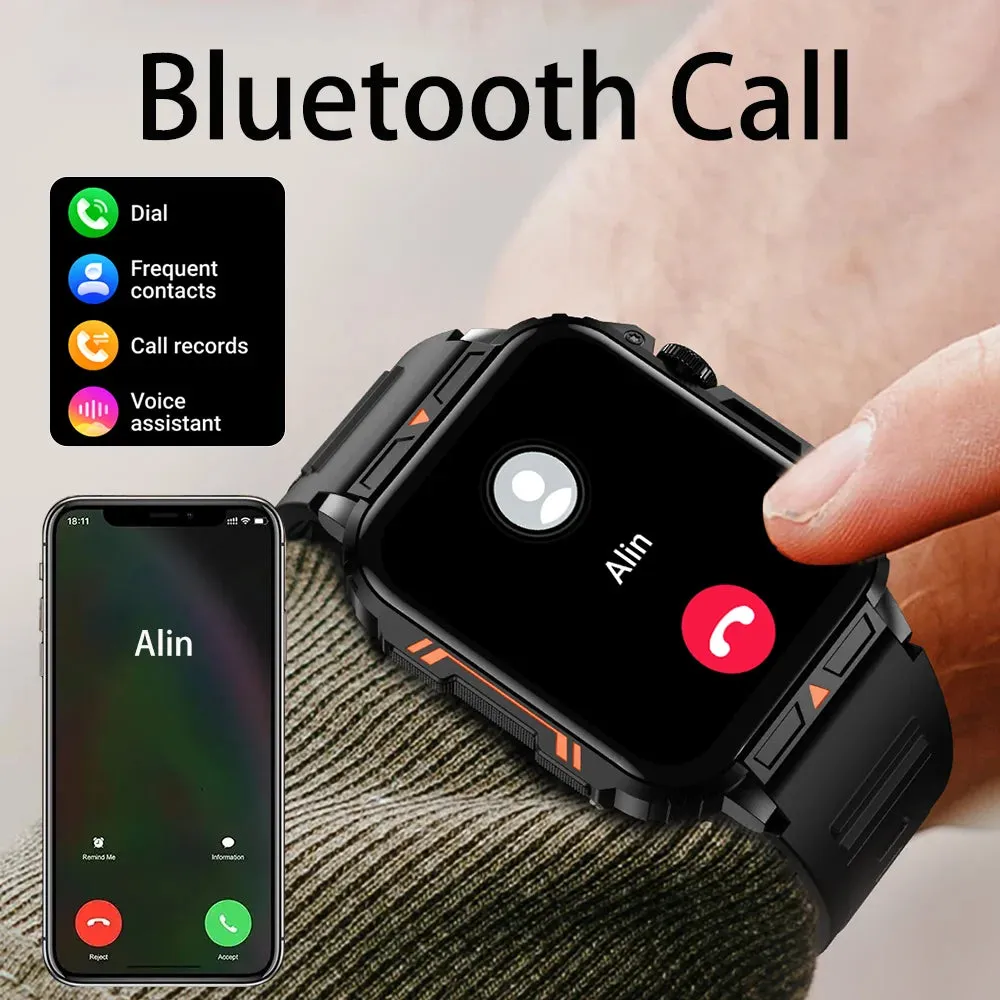 SENBONO New Men's Smartwatch Bluetooth Call Heart Rate Monitor Watch Big Bettery 100  Sport Modes Smart Watch for Men Women