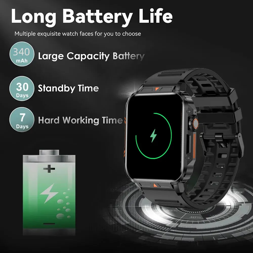 SENBONO New Men's Smartwatch Bluetooth Call Heart Rate Monitor Watch Big Bettery 100  Sport Modes Smart Watch for Men Women